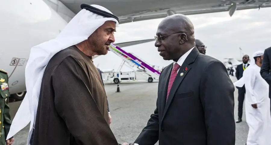 UAE President arrives in Angola on state visit