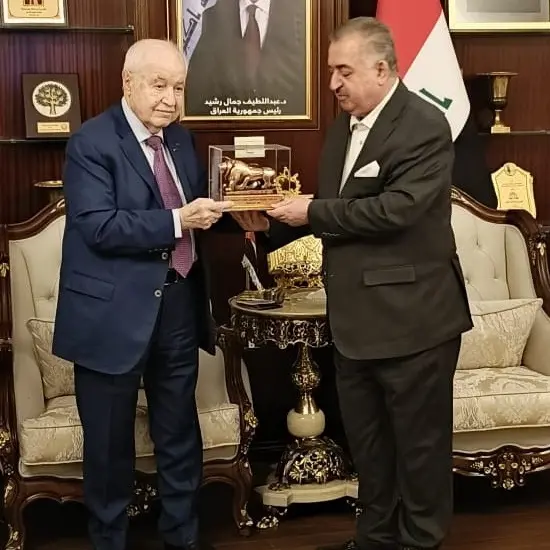 Iraq’s ambassador to Jordan and Dr. Abu-Ghazaleh discuss means of enhancing economic cooperation
