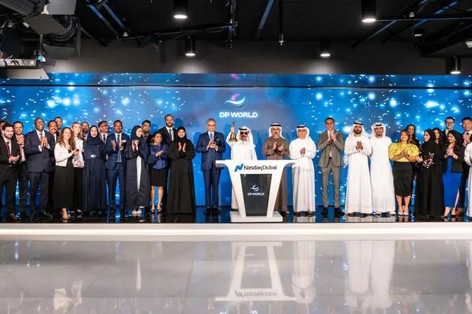 DP World Blue Bond listing bell ringing ceremony. Image Courtesy: Nasdaq Dubai