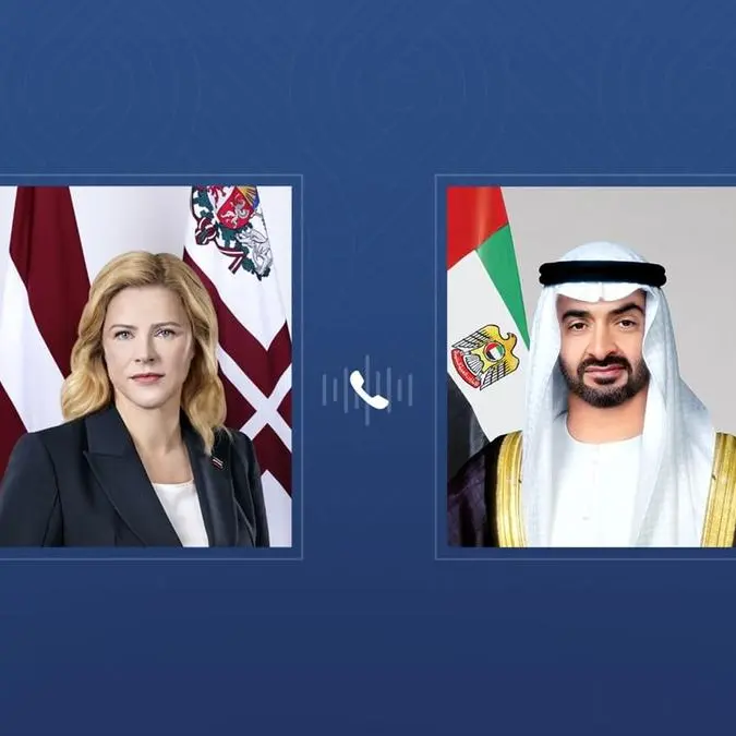 UAE President receives phone call from Latvian Prime Minister condemning Iranian attacks