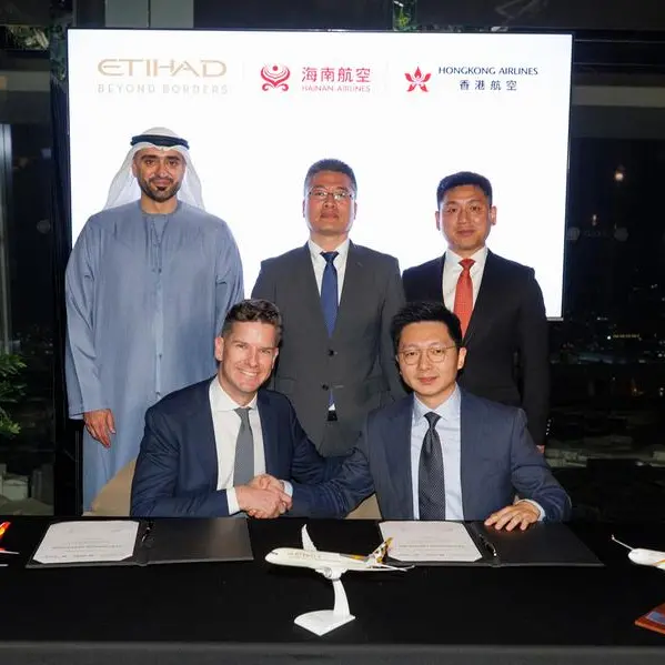 Etihad Airways and Hong Kong Airlines launch codeshare programme and sign reciprocal loyalty partnership agreement