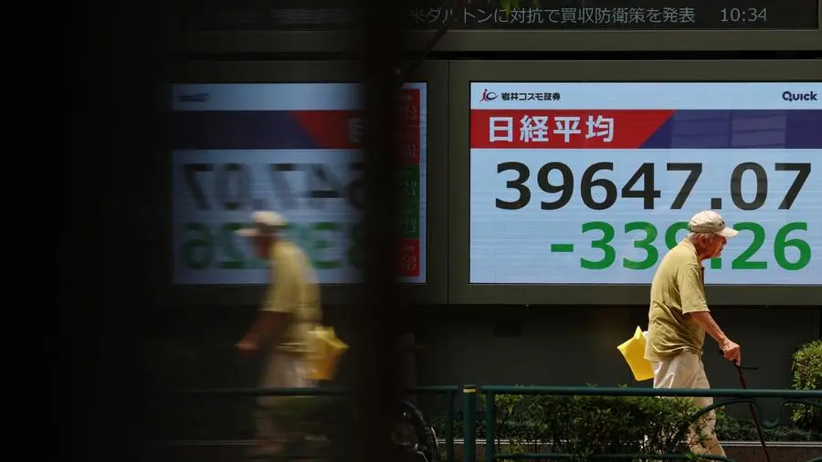 Asian stocks wobble, dollar edges down with tariff deadline in focus