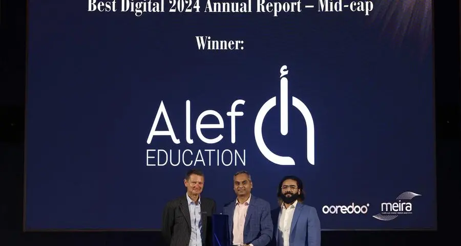 \"ألف للتعليم\" تفوز بجائزتي أفضل تقرير سنوي رقمي لعام 2024 وأفضل تقرير سنوي ما بعد الطرح الأولي العام خلال المؤتمر السنوي لجمعية علاقات المستثمرين في الشرق الأوسط \"ميرا 2025\"