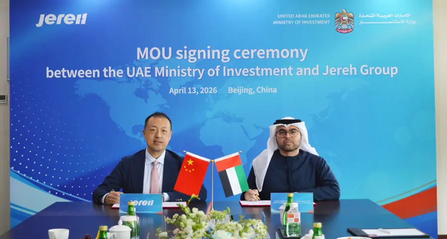 UAE Ministry of Investment and Jereh Group sign MoU