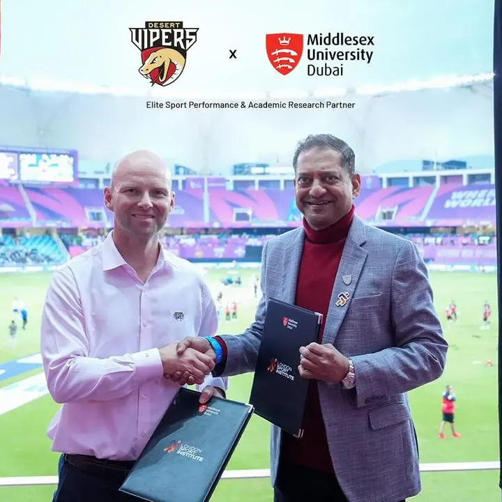 Desert Vipers partner with Middlesex University Dubai champion sporting excellence and sustainability
