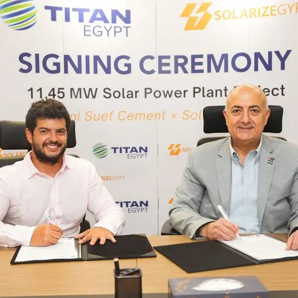 Titan Egypt and SolarizEgypt sign long-term agreement