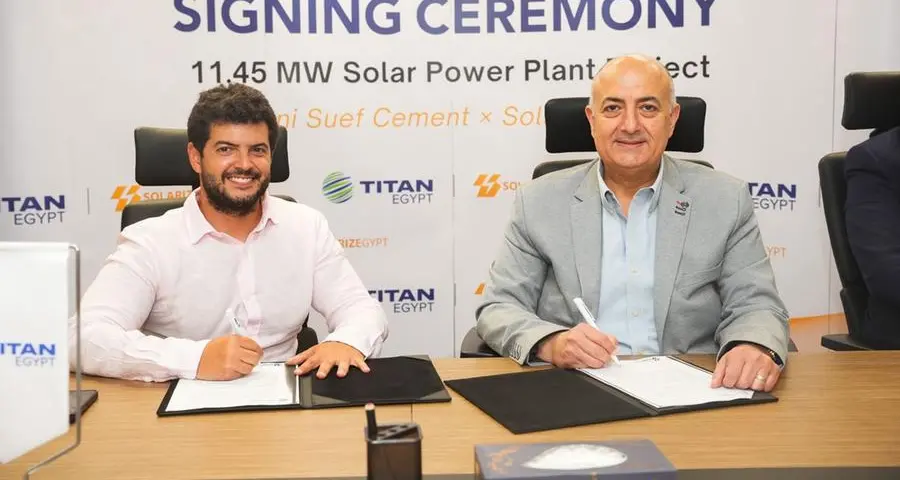 Titan Egypt and SolarizEgypt sign long-term agreement