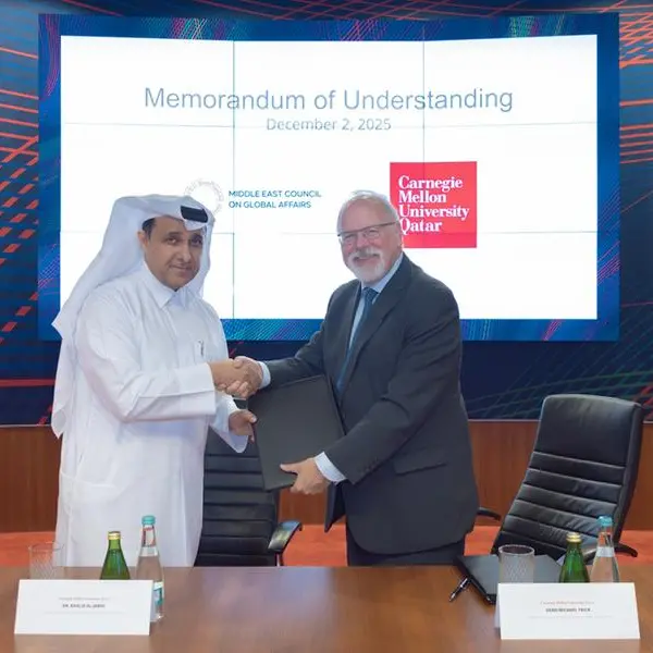 CMU-Q and Middle East Council on Global Affairs sign MoU