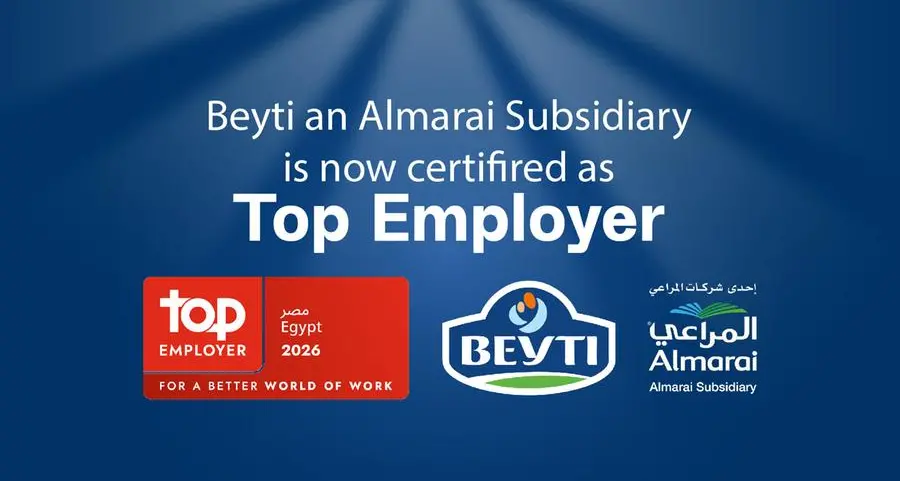Beyti – an Almarai Subsidiary – recognized as a Top Employer for 2026 in Egypt, for the second consecutive year