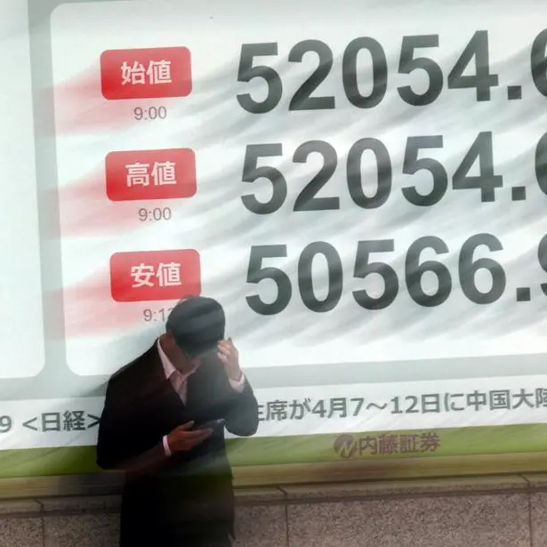 Stocks sag in Asia, Brent crude heading for record month