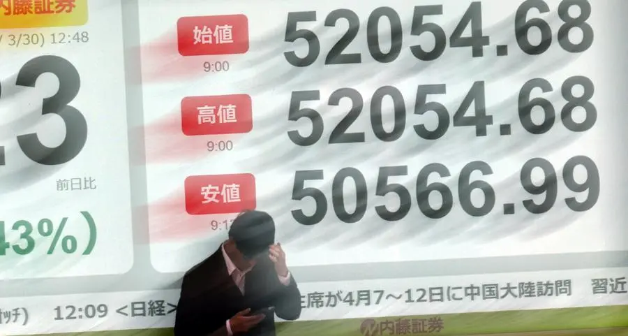 Stocks sag in Asia, Brent crude heading for record month