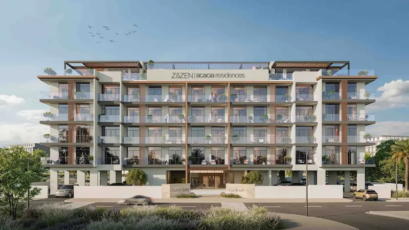 Rendering of ZāZEN Properties' new residential project in Dubai South.