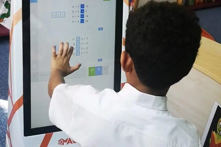 The tutoring system was tested with a group of grade four school students studying mathematics. Image Courtesy: RIT Dubai