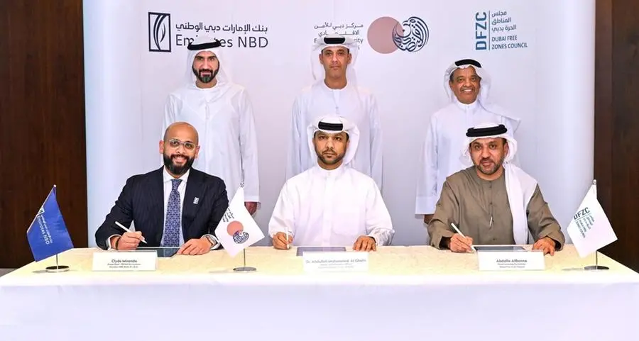 Economic Security Centre of Dubai, Dubai Free Zones Council and Emirates NBD signs MoU
