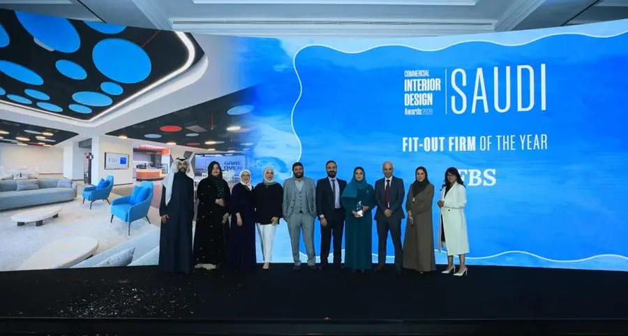 اف بي اس تفوز بجائزة أفضل شركة لتنفيذ الأعمال الداخلية في جوائز التصميم الداخلي التجارية السعودية