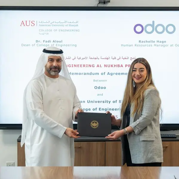 الجامعة الأميركية في الشارقة تتعاون مع \"أودو\" لتقديم مساق متخصص وتدريب مهني لطلبة الهندسة