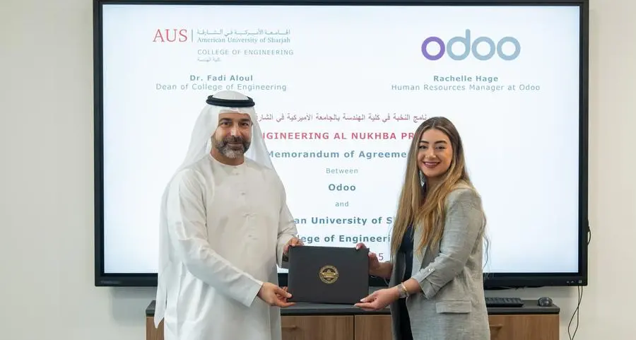 الجامعة الأميركية في الشارقة تتعاون مع \"أودو\" لتقديم مساق متخصص وتدريب مهني لطلبة الهندسة