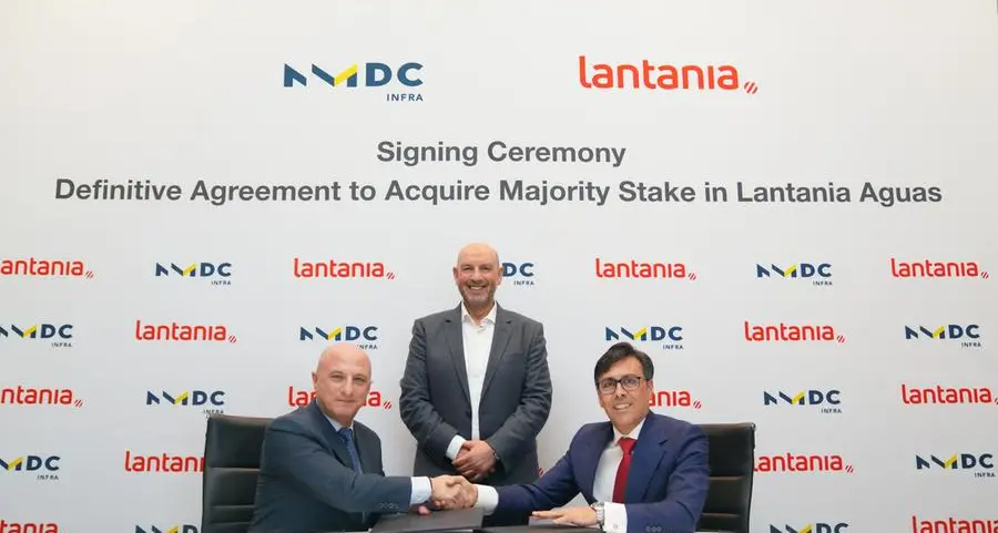 \" إن إم دي سي إنفرا\" تستحوذ على حصة 51% من الشركة الإسبانية \"لانتانيا أجواس\"، مسجلة أول دخول لشركة \"إن إم دي سي جروب\" للسوق الأوروبية