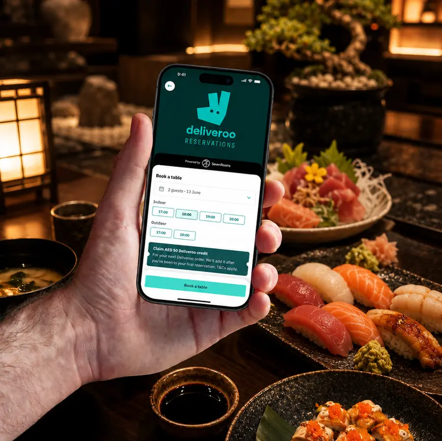 Deliveroo UAE launches in-app restaurant reservations powered by SevenRooms