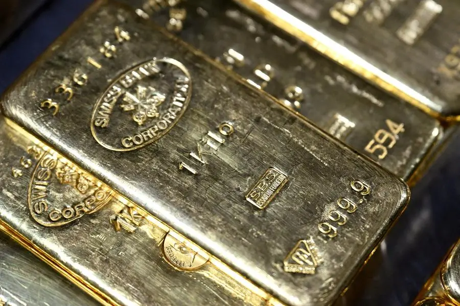 Gold falls on inflation concerns and stronger dollar; Mideast tensions dim rate cut bets