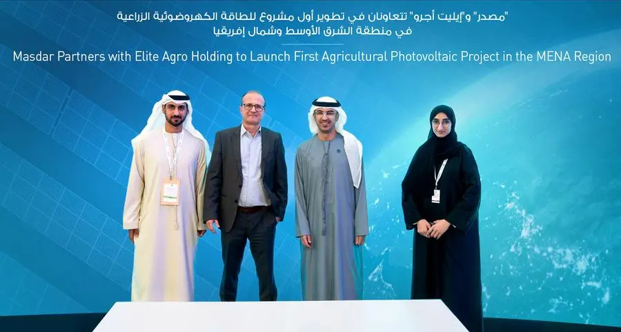Masdar Partners with Elite Agro Holding to launch first agricultural photovoltaic project in the MENA region