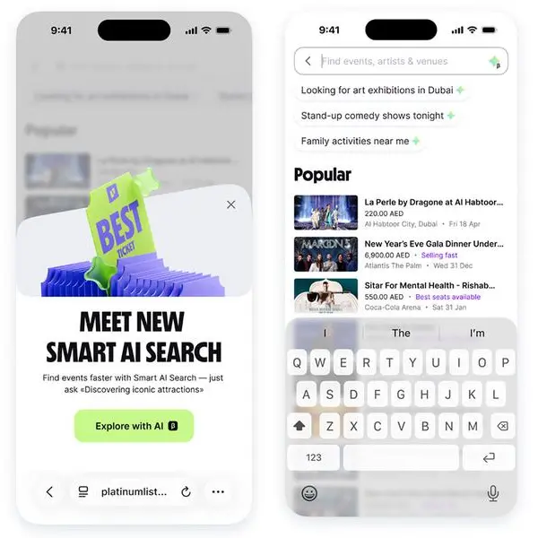 Platinumlist introduces first AI smart search for MENA entertainment industry