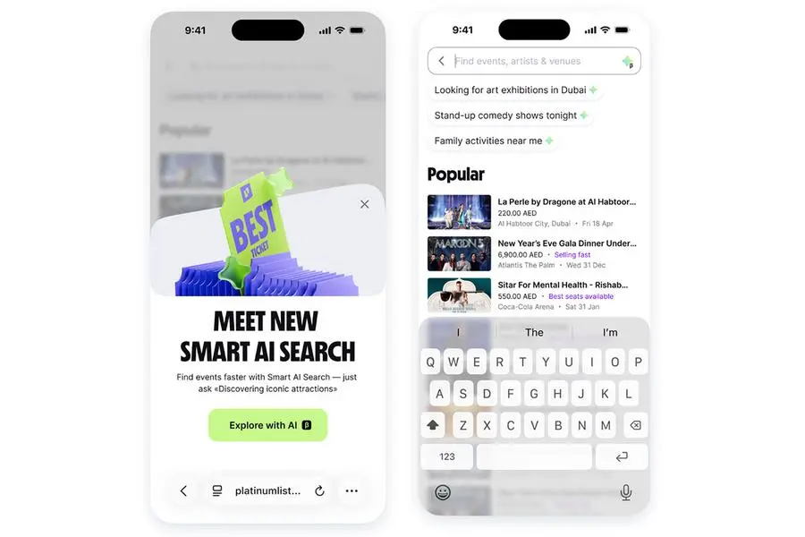Platinumlist introduces first AI smart search for MENA entertainment industry