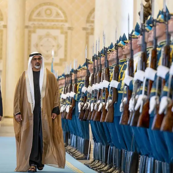Crown Prince of Abu Dhabi arrives at Presidential Palace in Astana