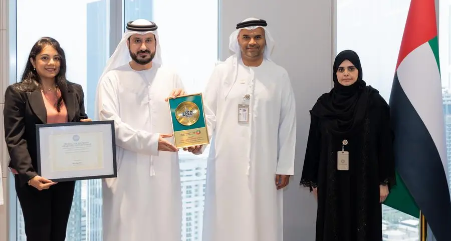 Federal Tax Authority’s Dubai Outsource City office achieves LEED Gold certification