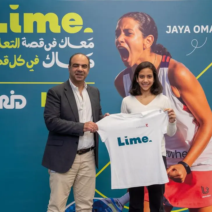 Lime expands into the sports sector with exclusive sponsorship of rising padel star Jaya Omar Youssef