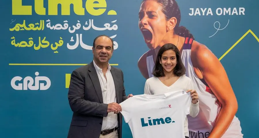 Lime expands into the sports sector with exclusive sponsorship of rising padel star Jaya Omar Youssef
