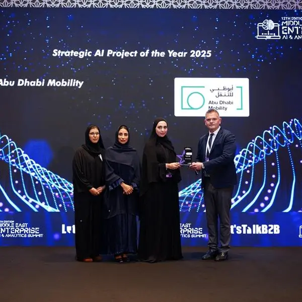 The Integrated Transport Centre wins “Strategic AI Project of the Year 2025” at Middle East AI & Analytics Forum