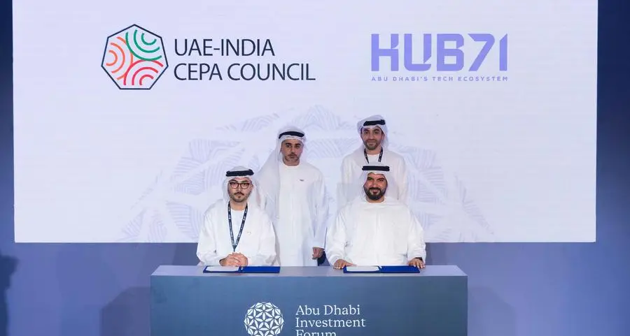 Hub71 تُبرم شراكة إستراتيجية مع مجلس الشراكة الاقتصادية الشاملة بين دولة الإمارات والهند لتعزيز توسّع الشركات الناشئة في أبوظبي والهند