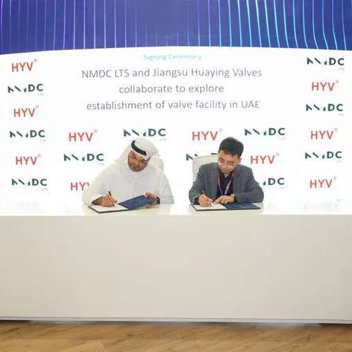 NMDC LTS and Jiangsu Huaying Valves announce an MoU to explore establishment of valve facility in UAE