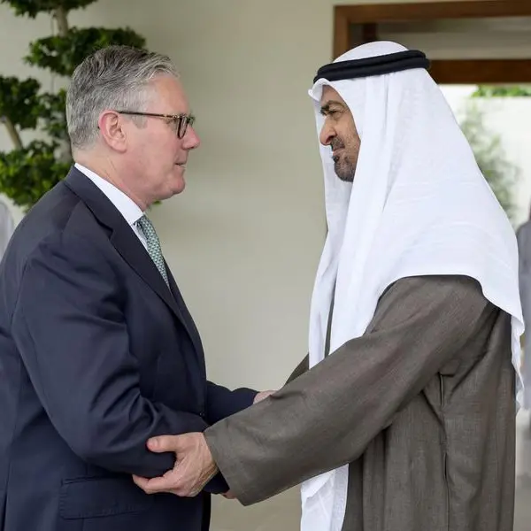 UAE President receives UK Prime Minister