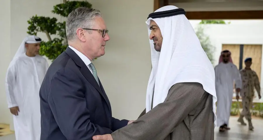 UAE President receives UK Prime Minister