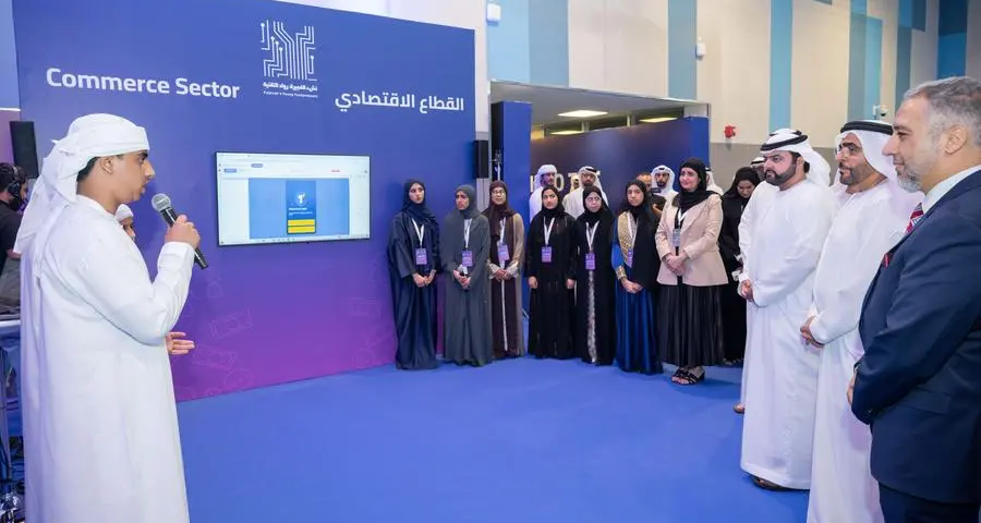 H.H. Sheikh Mohammed bin Hamad Al Sharqi, the Crown Prince of Fujairah, attends the closing ceremony of Fujairah's Young Techpreneurs