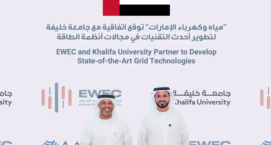 \"مياه وكهرباء الإمارات\" وجامعة خليفة توقعان اتفاقية لتطوير أحدث التقنيات في مجالات أنظمة الطاقة