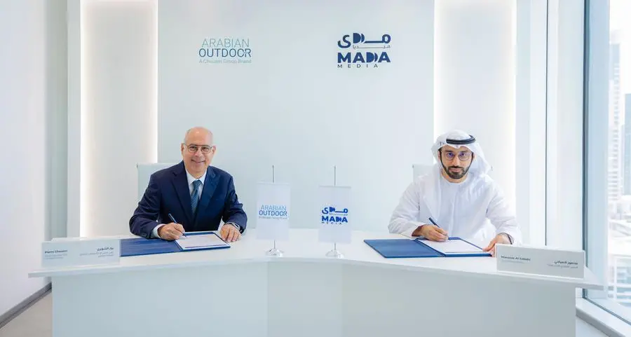 مدى ميديا ترسي عطاءً استراتيجياً لقطاع الإعلانات الخارجية في دبي على شركة آرابيان آوتدور احدى شركات مجموعة الشويري