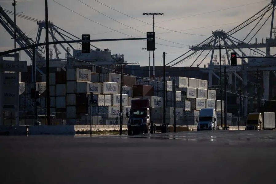 Shipping containers are seen at the port of Oakland, as trade tensions escalate over U.S. tariffs with China, in Oakland, California, U.S., April 10, 2025. REUTERS/Carlos Barria. , Reuters