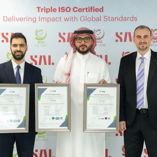 SAL is the first Saudi company in the logistics sector to obtain HSSE IMS triple ISO certified