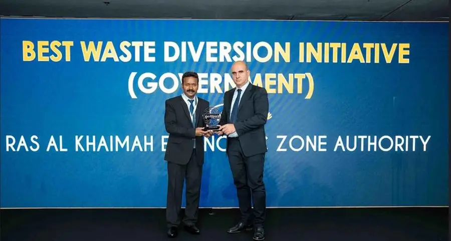 RAKEZ wins silver award for Best Waste Diversion Initiative at Middle East Waste & Recycling Awards 2025