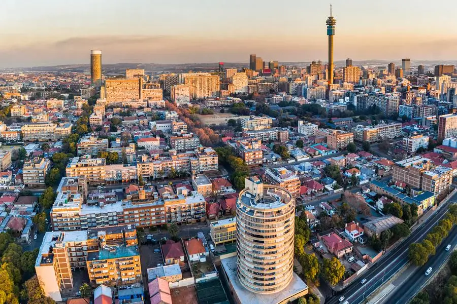 Hillbrow and Johannesburg at with the iconic Ponte apartments and Communications tower, seen at sunset from the west. Image used for illustrative purpose Getty Images , Getty Images