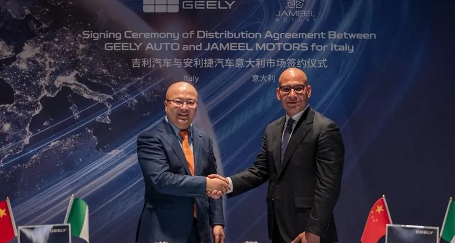 Jameel Motors and Geely Auto to enter Italian Market with new energy passenger vehicles
