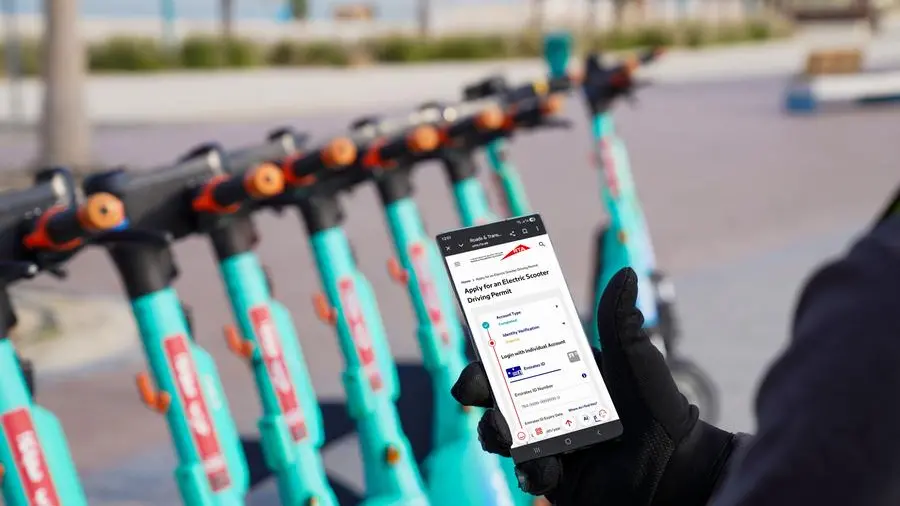 Dubai's RTA activates e-scooter permit application service