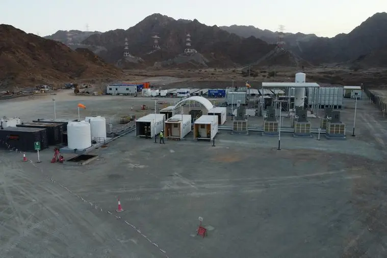 The project, based in Fujairah, UAE, uses Aircapture\\u2019s Direct Air Capture technology to capture CO2 from the air. Image Courtesy: Supplied