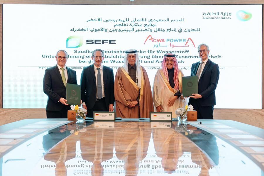 ACWA Power and SEFE to Build Green Hydrogen Bridge Between Saudi Arabia and Germany