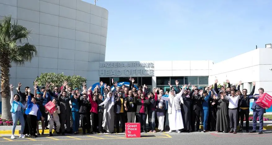 Jazeera Airways certified as a Great Place to Work across five key markets