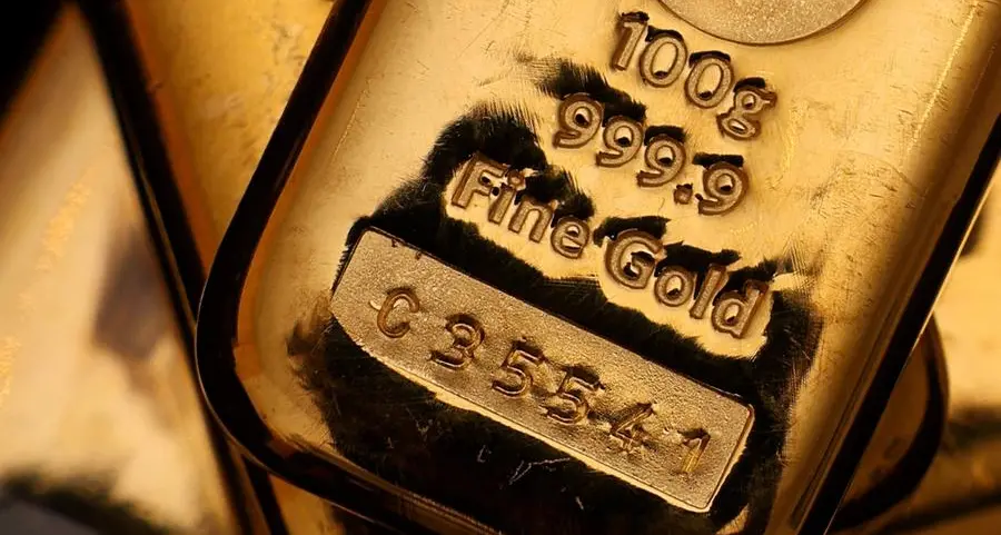 Gold climbs over 3% as Middle East peace hopes drag down dollar, oil