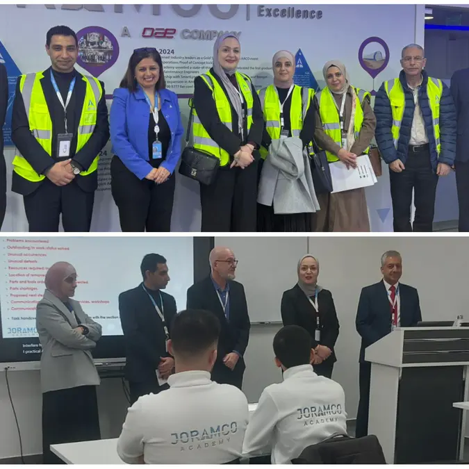 وفد من وزارة العمل يزور أكاديمية جورامكو للاطلاع على برامج تدريب هندسة صيانة الطائرات